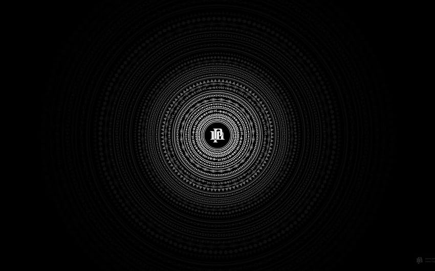 Minimalism Circle Black, Mandala, Geometric • For You, Mandala Dark HD wallpaper