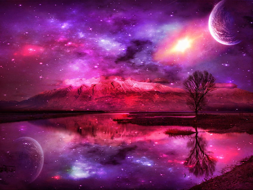 天体。 天体、銀河の風景 高画質の壁紙