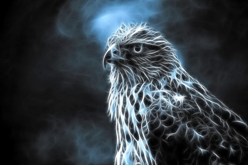 Lightning Eagle (7040), Elemental Animal HD wallpaper