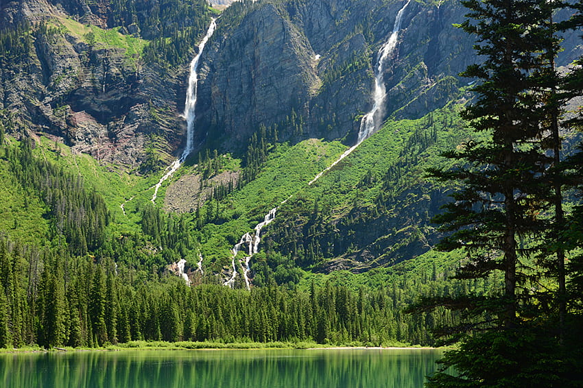 USA Avalanche Glacier Montana Nature Mountains, Montana Landscape HD wallpaper