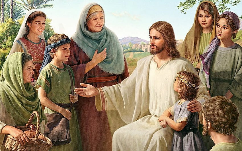 Jesus predigt, Christus, Leute, predigt, Jesus HD-Hintergrundbild