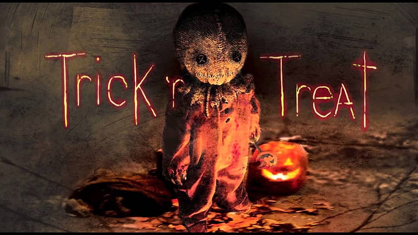 Trick or Treat, scarecrow, halloween, art, pumpkin, jack o lantern HD wallpaper