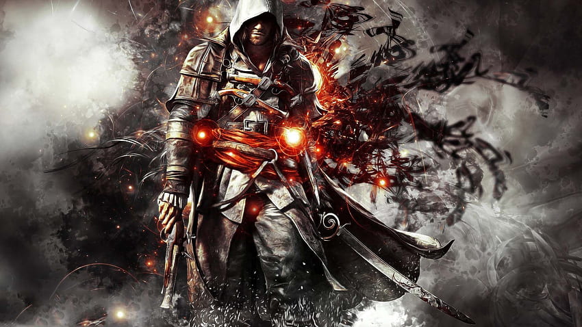 Едуард Кенуей Assassin S Creed IV Черен флаг. игри HD тапет