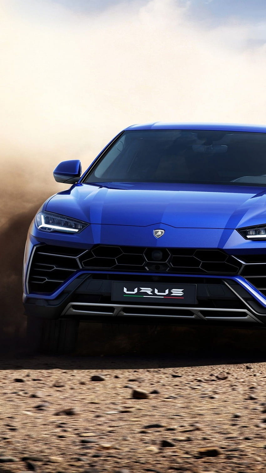 Lamborghini Urus, Suv, Off Road, Blue HD phone wallpaper