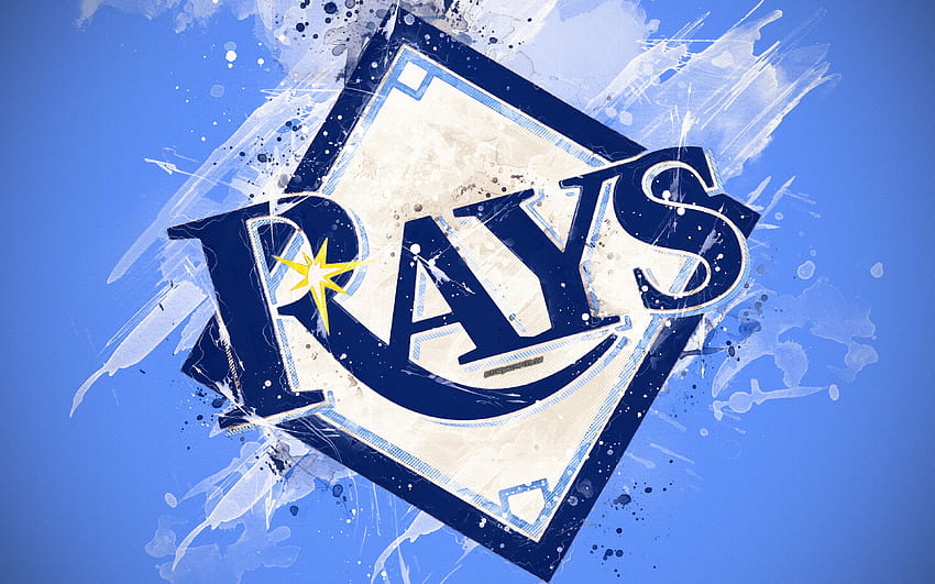 Tampa Bay Rays, , Grunge Art, Logo, American Baseball - Tampa HD wallpaper