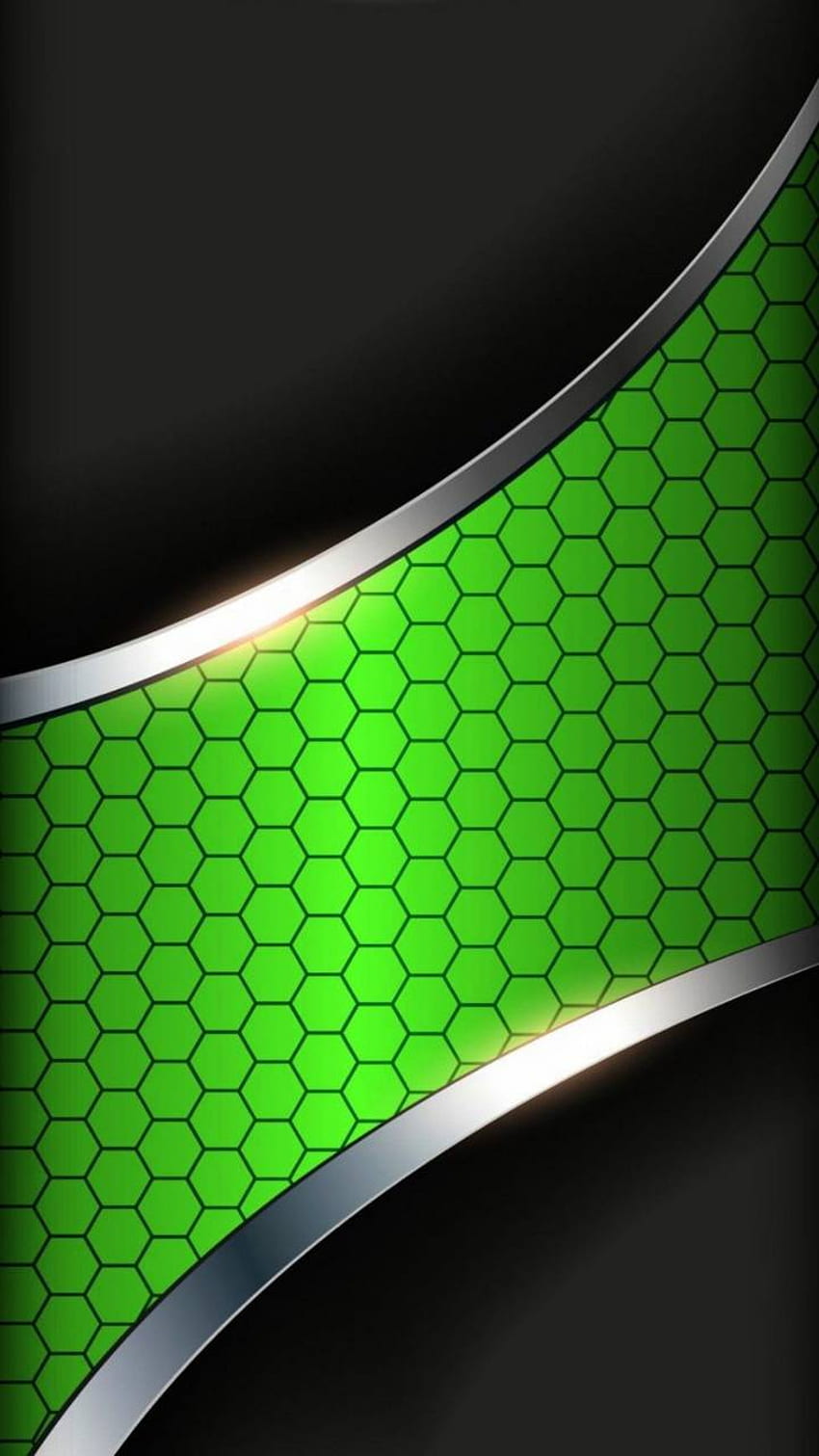 Зелен мрежест метал HD тапет за телефон