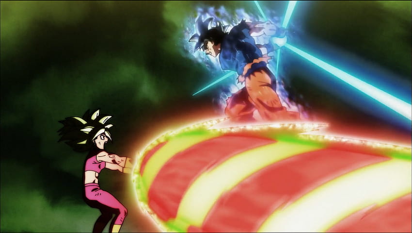 Признаци за обрат! Автономният ултра инстинкт изригва!. Dragon Ball, Goku срещу Kefla HD тапет