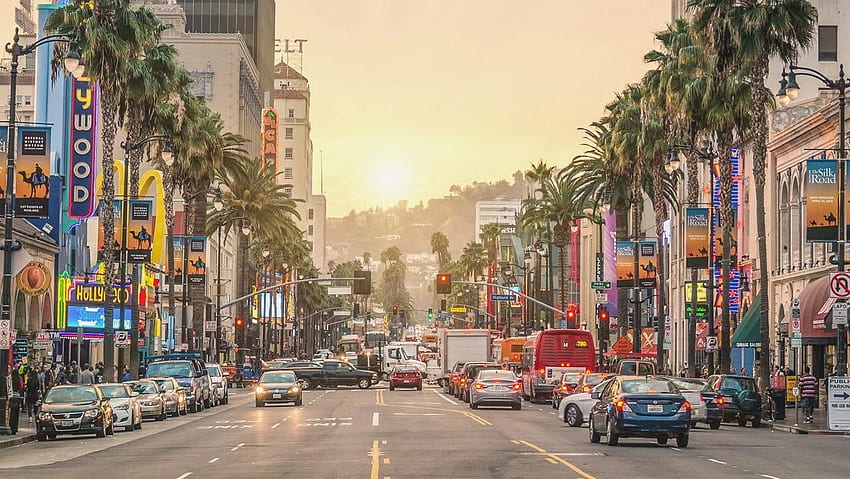 Los Angeles x. Luoghi economici in cui viaggiare, Luoghi in cui viaggiare, Destinazioni di viaggio negli Stati Uniti, Los Angeles Street Sfondo HD