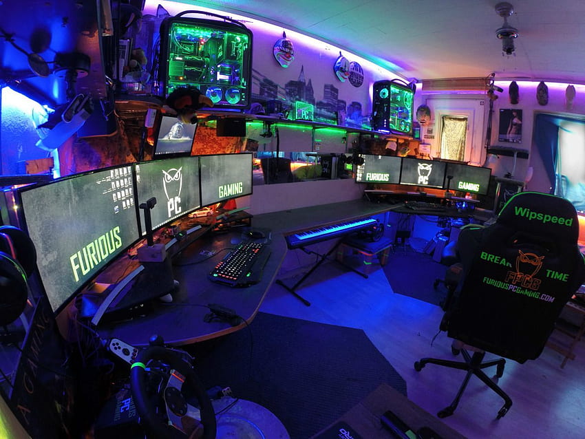 3D Gaming Room, Anime Gamer Room HD wallpaper | Pxfuel