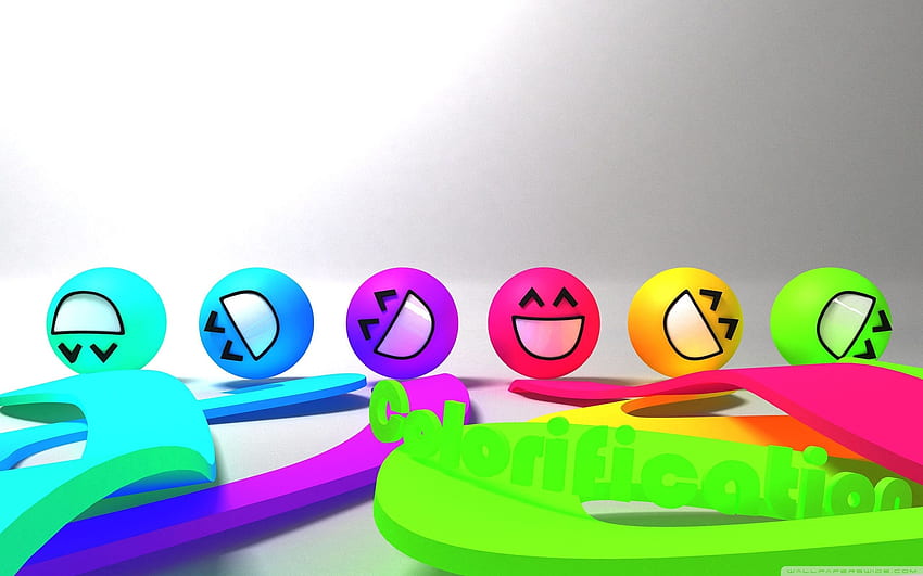 Latest Colorful Smiley Face FULL, Happy Smile Face HD wallpaper