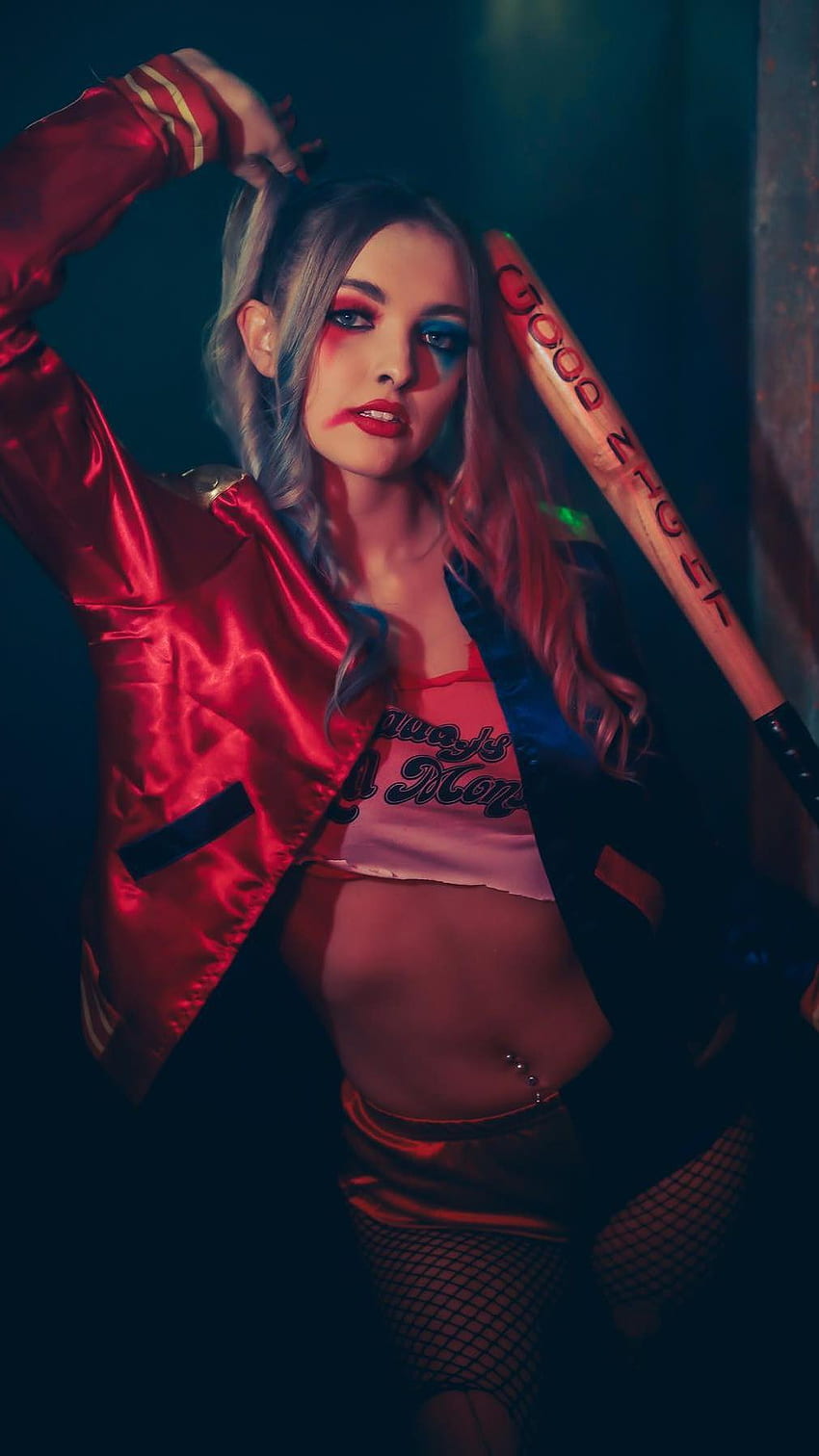 Harley Quinn, cosplay HD phone wallpaper