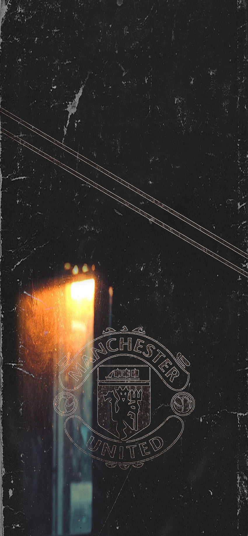 Manchester United, art, manchesterunited, black HD phone wallpaper