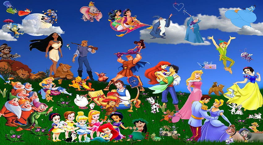 Walt Disney Animation Cartoon, Disney Castle Cartoon HD wallpaper