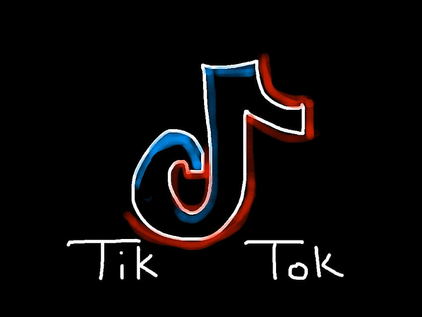 logo tik tok, Tick-Tock Sfondo HD