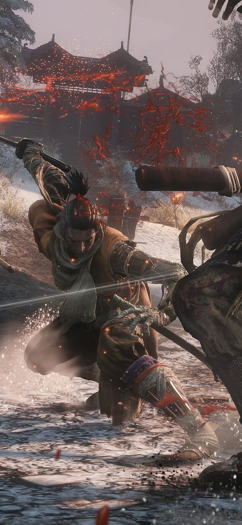Sekiro : Shadows Die Twice Fighting Samurais, Sekiro iPhone Fond d'écran de téléphone HD