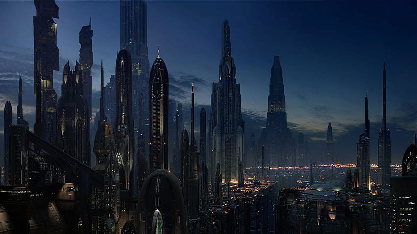 Stadtgebäude, Stadt, Futuristisch, Star Wars • Für Sie Für & Mobil, Futuristische Architektur HD-Hintergrundbild