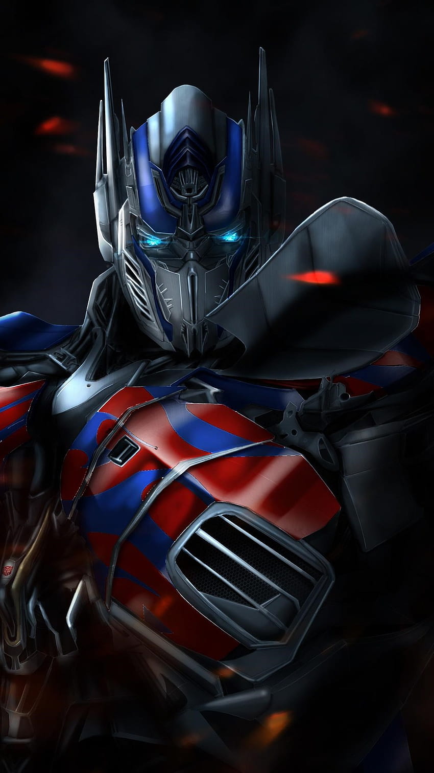 Optimus Prime, Transformers, Filme, Künstler, digitale Kunst für iPhone 6, 7, 8, Transformers Logo HD-Handy-Hintergrundbild