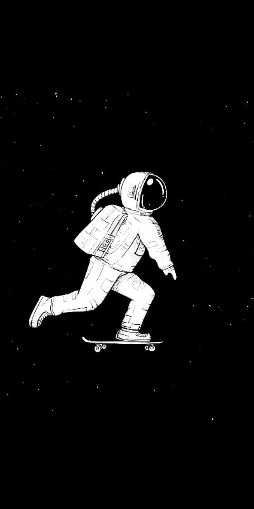 Astronauta, espacio, Astronauta Blanco y Negro fondo de pantalla del teléfono