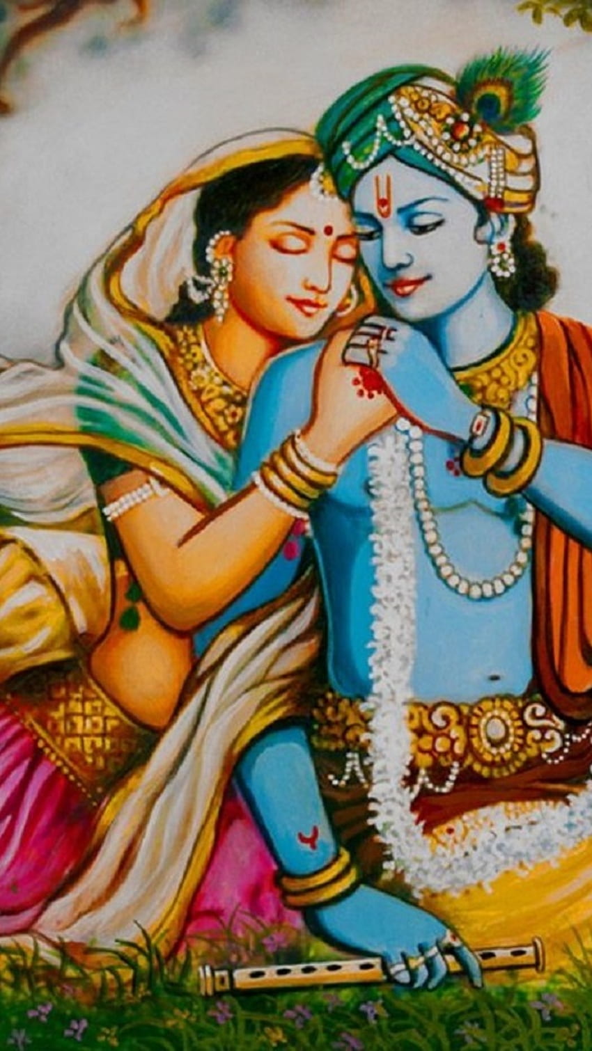 Radha Krishna, dio dell'amore, radha krishna, dio, signore, krishna radha, pieno Sfondo del telefono HD