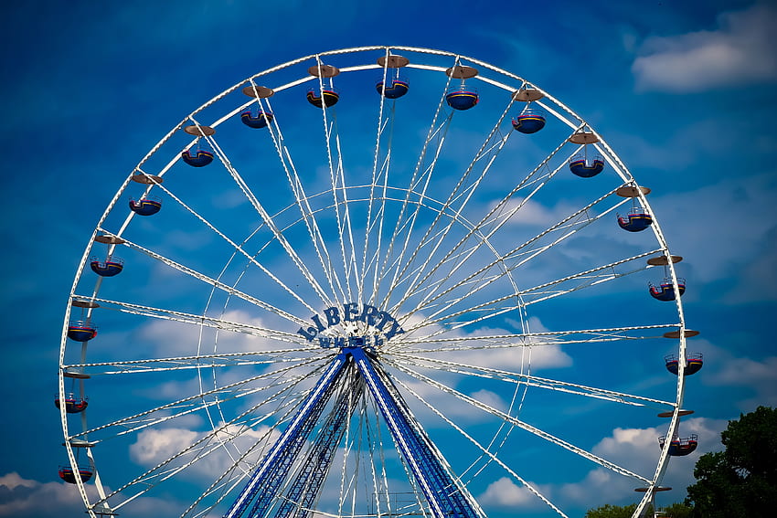 Ferris Wheel, Attraction, Entertainment HD wallpaper