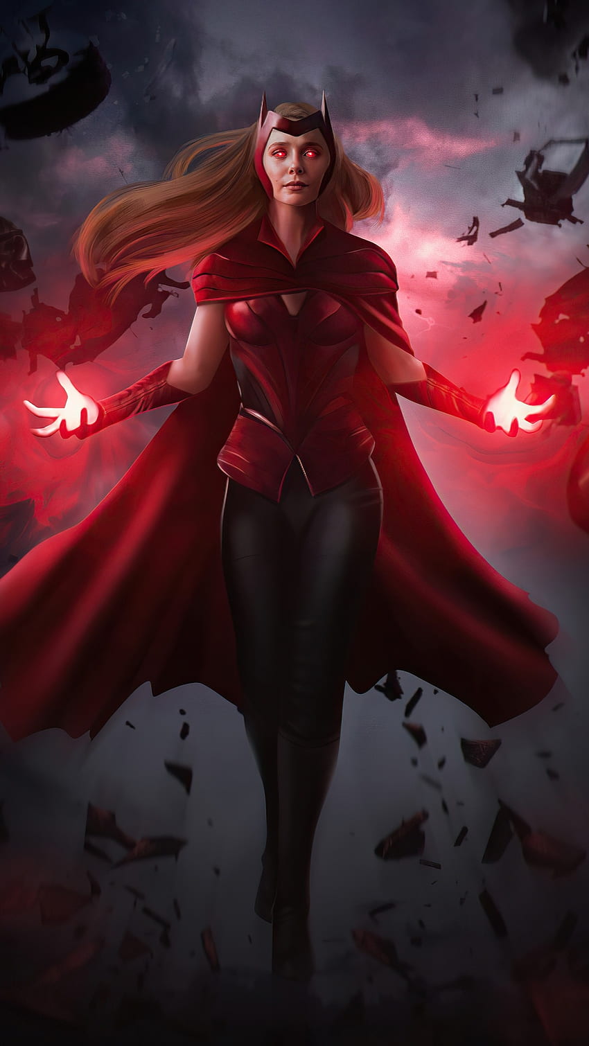 Scarlet Witch, Marvel HD phone wallpaper