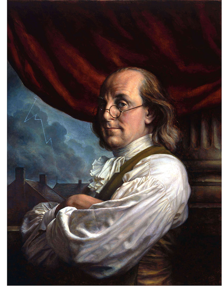 Benjamin Franklin fondo de pantalla del teléfono