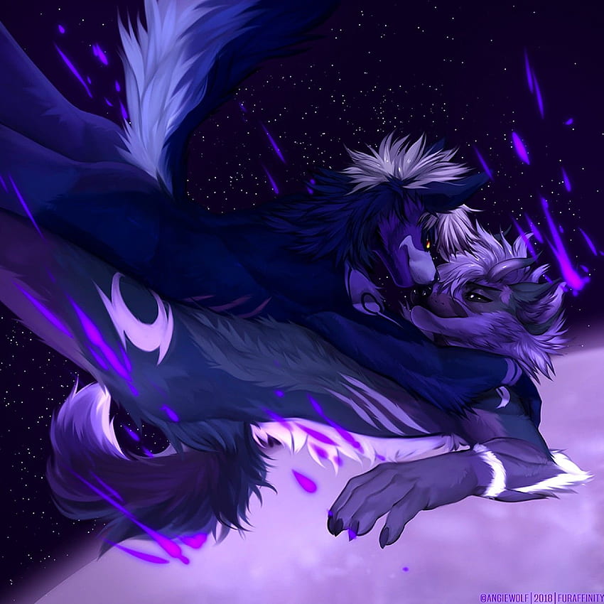 Zed & Led - by angiewolf. Furry , Furry art, Furry dog, Dragon Furry HD phone wallpaper