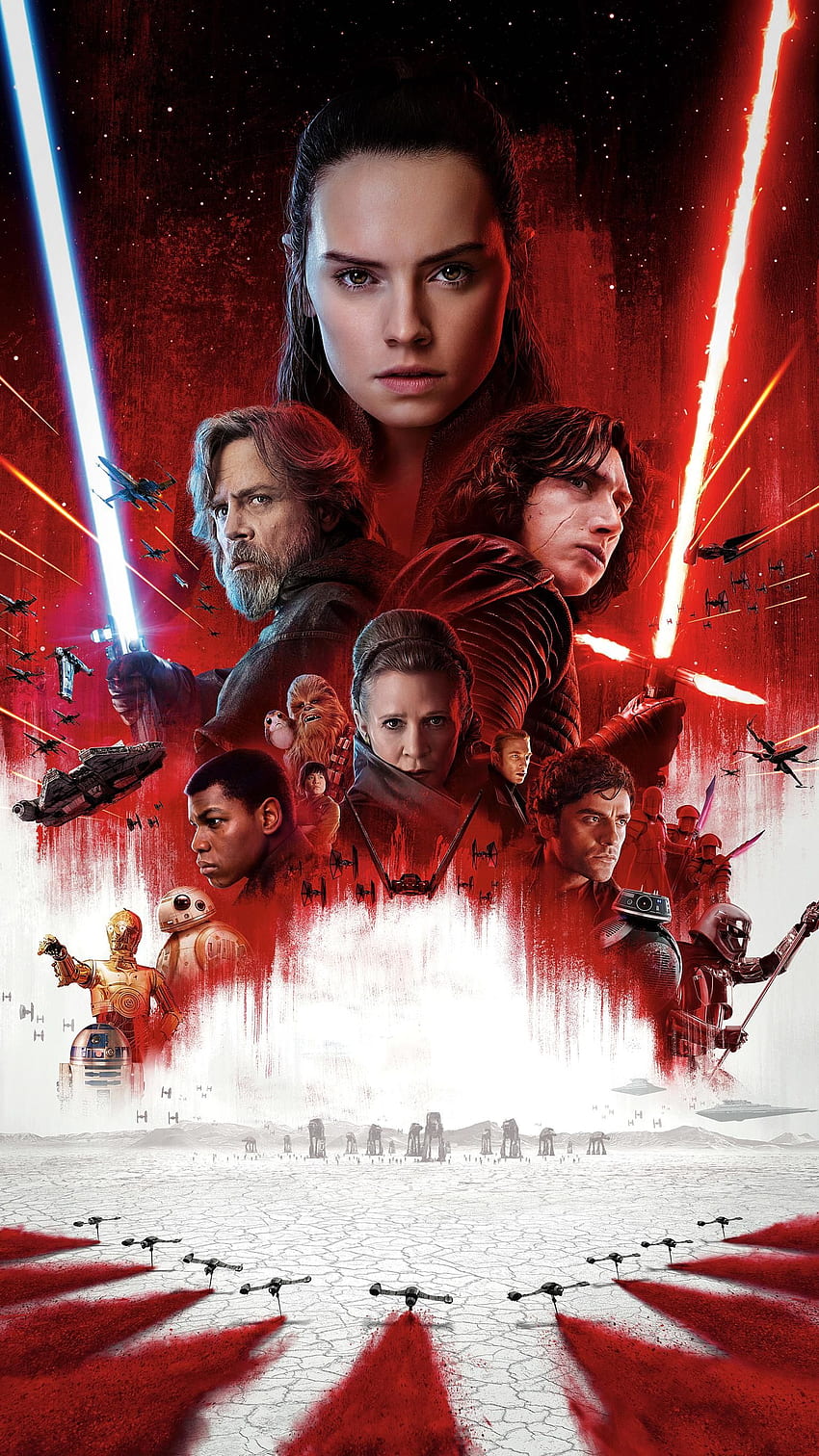 Star Wars: The Last Jedi (2017) Phone . Moviemania. Star wars poster art, Star wars movies posters, Star wars poster, Star Wars Finn HD phone wallpaper