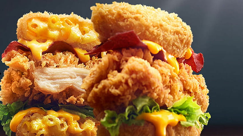KFC's New Zinger Sandwich Has a Mac & Cheese 'Bun' – SheKnows, KFC Chicken HD wallpaper