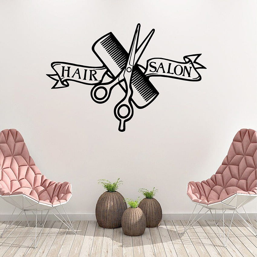 Hot Sale Hair Salon Stickers For Barber Room Vinyl Wall Sticker Hairdresser stickers Wall Decals vinil barbeiro. Wall Stickers HD phone wallpaper