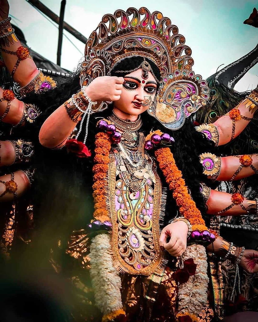 Maa Durga Top 10 & Durga Maa - Hindu, Maa Sherawali HD-Handy-Hintergrundbild