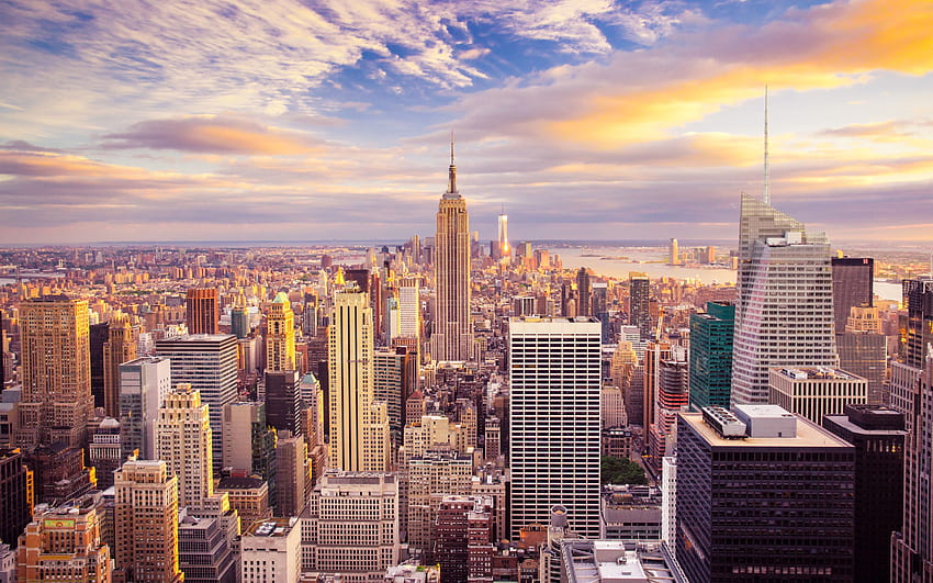 New York City Skyscrapers USA Ultra, NYC Abstract HD wallpaper