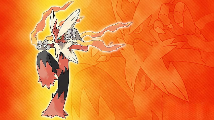 mega blaziken evolution mega drawing with background