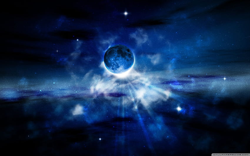 Black And Blue Moon The Art Mad [] for your , Mobile & Tablet. Explore Dark Blue Moon . Moon and Stars , Sun Moon HD wallpaper