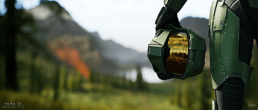 Halo Infinite, Master-Chief-Helm HD-Hintergrundbild