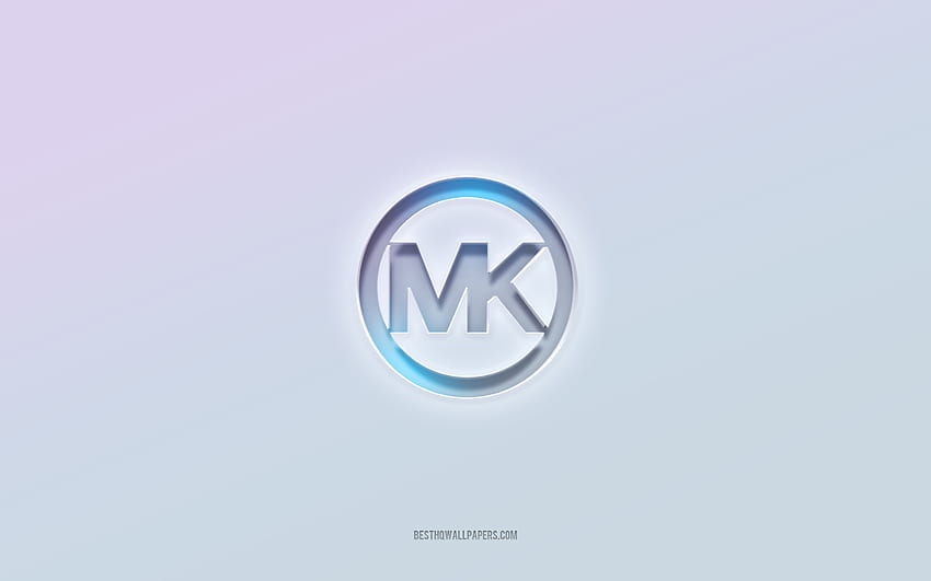 Michael Kors logo, white background, Michael Kors 3d logo, 3d art