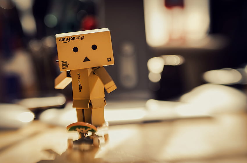 Danbo, Cardboard Robot, Skateboard HD wallpaper