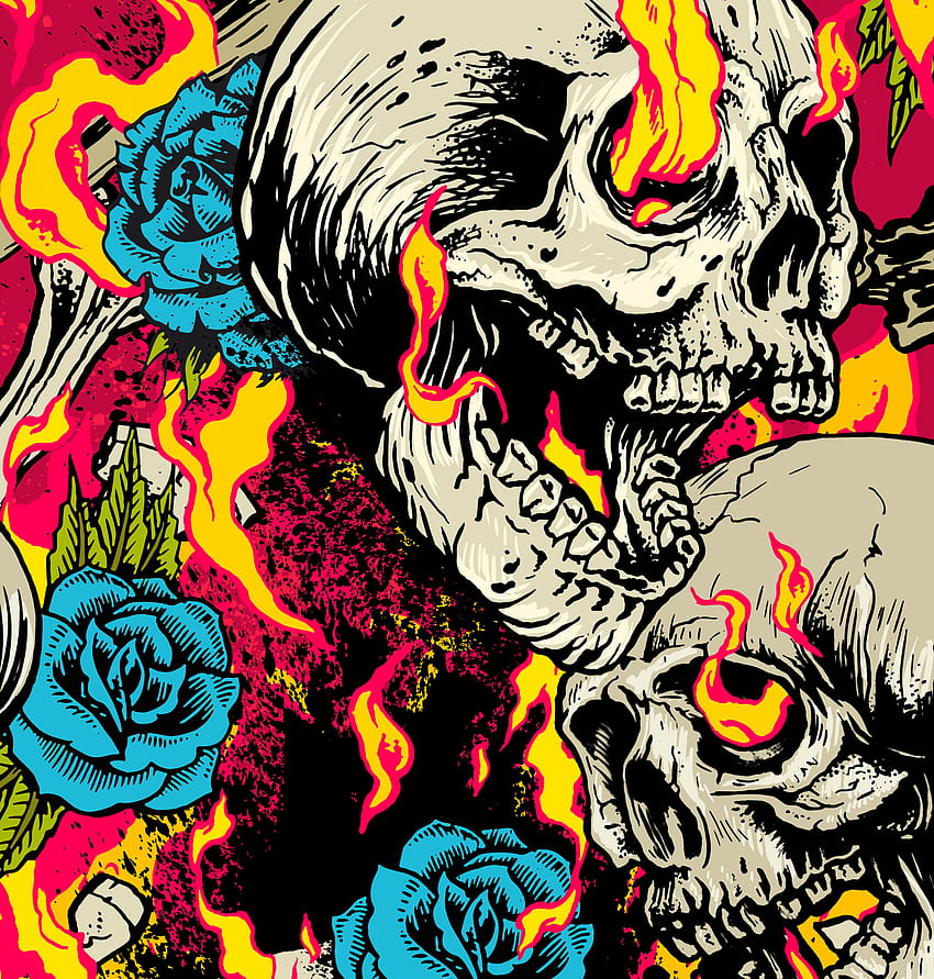 KURU KAFA . Skull illustration, Gothic fantasy art, Skulls drawing HD phone wallpaper