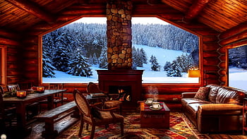 Cozy winter cabin HD wallpapers | Pxfuel