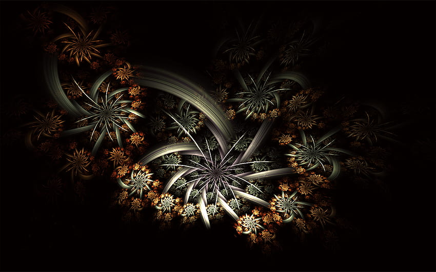 Slow Waltz, abstract, flower, , fractal, waltz HD wallpaper
