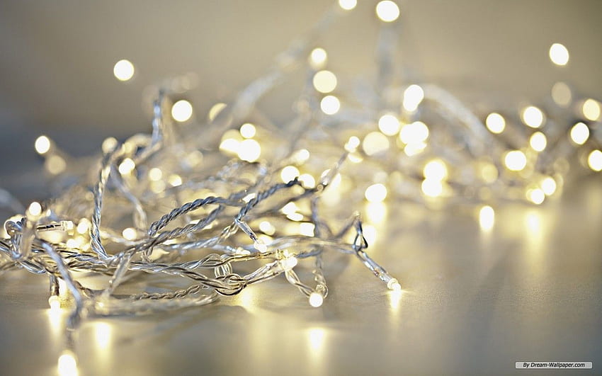 Latar Belakang Cahaya Peri Lucu Natal, Estetika Lampu Peri Wallpaper HD