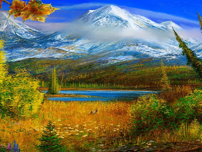 Landschaft, Berge HD-Hintergrundbild