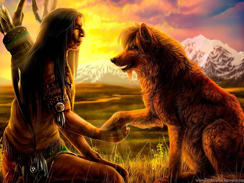 Native American Background, Cool Native American Bear HD wallpaper