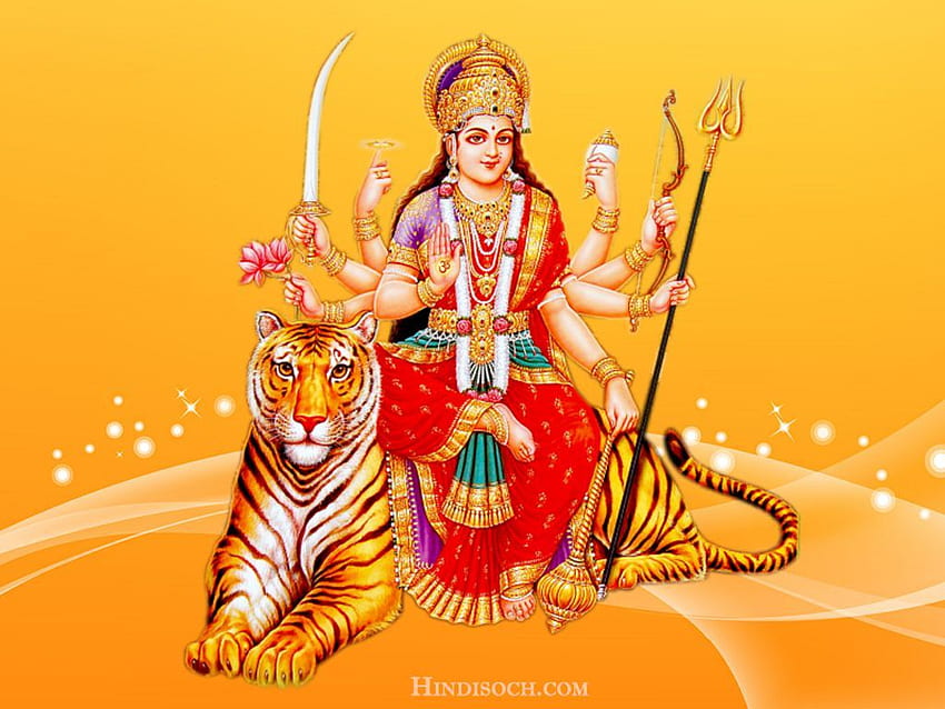 Maa Durga. Sherawali Maa Durga fondo de pantalla