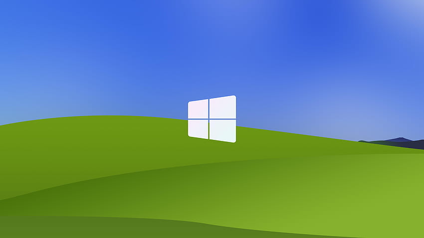 Windows 10 Bliss At Night Minimal, windows-10, windows, computer,  minimalism, HD wallpaper