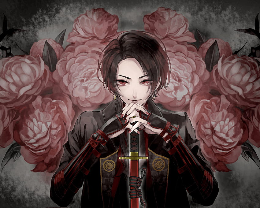 Cool Anime Boys With Rose HD wallpaper