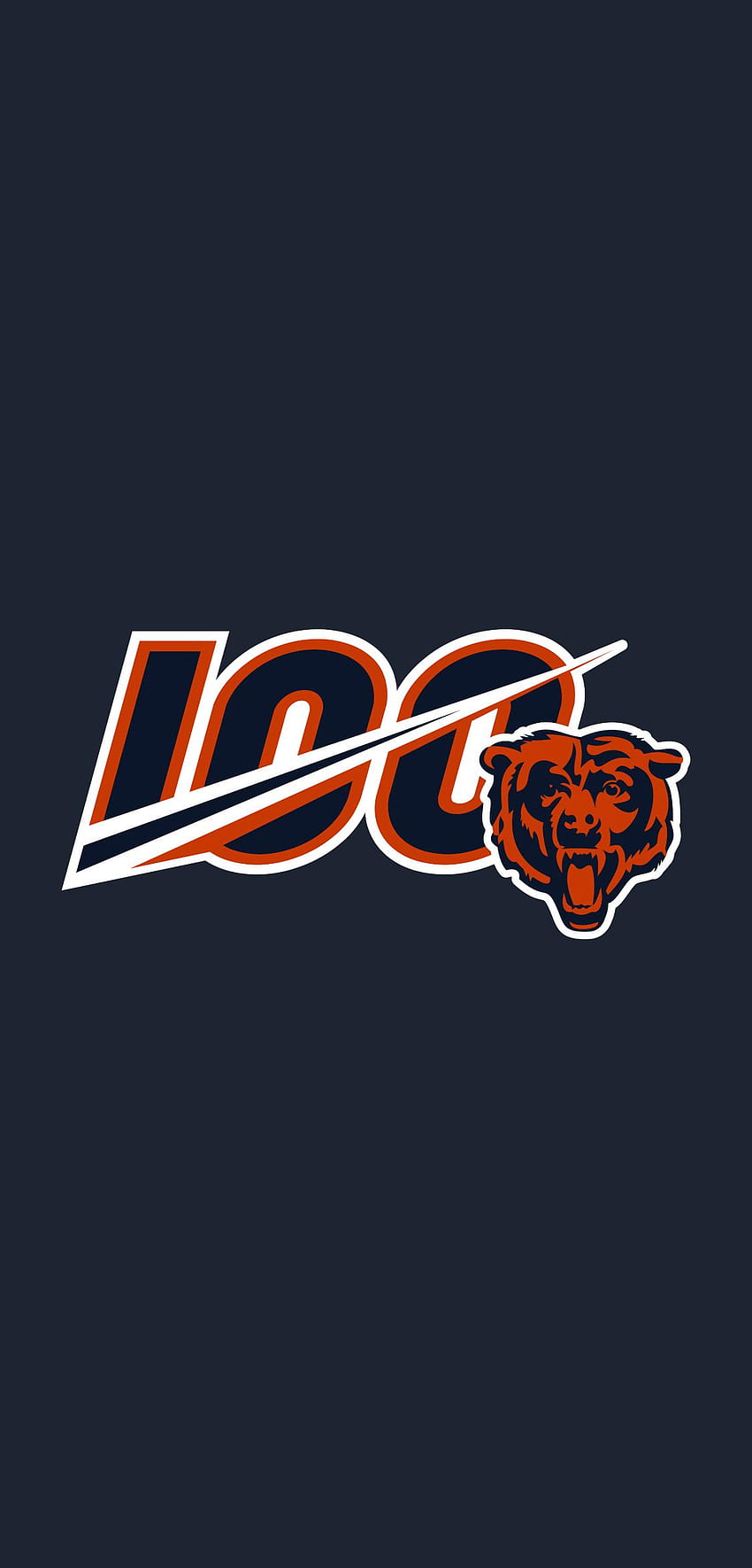 Chicago Bears 100 iPhone (Made by me) : CHIBears HD phone wallpaper