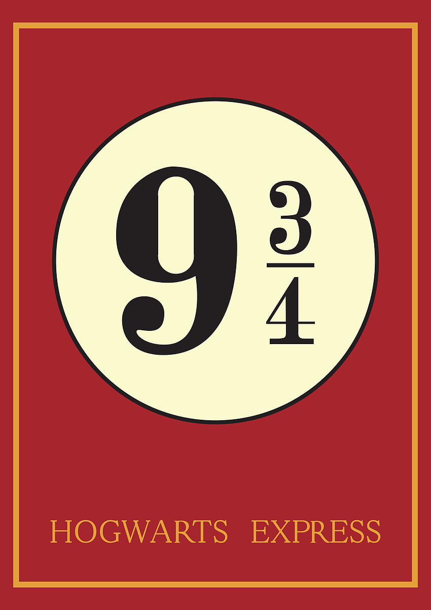 Impresión de póster de la plataforma 9 3 4. Imprimibles de Harry Potter, cartel de Harry Potter, Harry Potter, andén 9 3/4 fondo de pantalla del teléfono