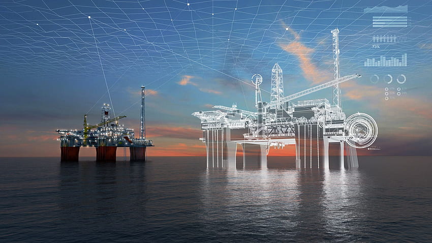 Desktop   Digital Twin Oil And Gas Background 