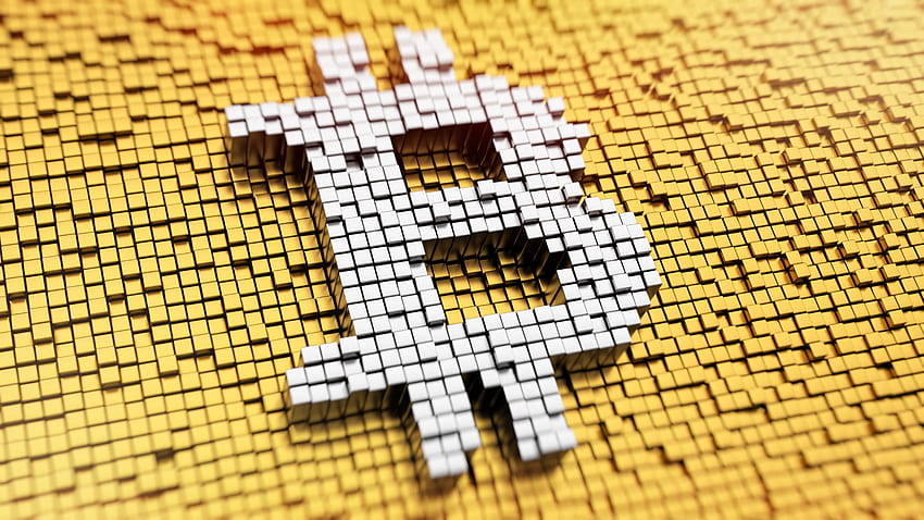 Bitcoin, logotipo, moeda, resumo papel de parede HD
